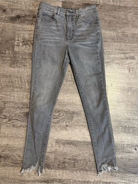 Express Jeans Women’s 2R Gray High Rise Skinny